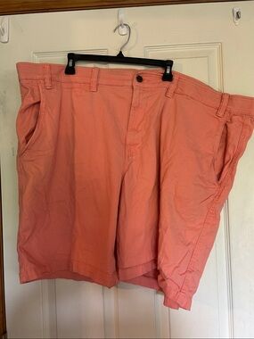 The Foundry Supply Co. Coral Flat Front Cotton Shorts